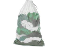 Droognet - Wit - 60 x 90 cm - Robuust Polyester Mesh Waszak - Voor Delicate Kledingstukken
