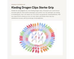 Kledingpinnen 72 Stuks - Sterke Grip - Extra Groot - Antislip - Voor Binnen/Buiten - Afmetingen 8 x 4 cm - Wasknijpers