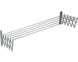 Solidchoice - Uittrekbare Wandmontage Aluminium Waslijn 110 cm