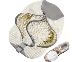 2-in-1 Schoenwaszak voor de Wasmachine, Herbruikbare Waszak voor Schoenen met Rits en 360° Reiniging voor Efficiënte Schoonmaak van Sportschoenen en Leren Schoenen