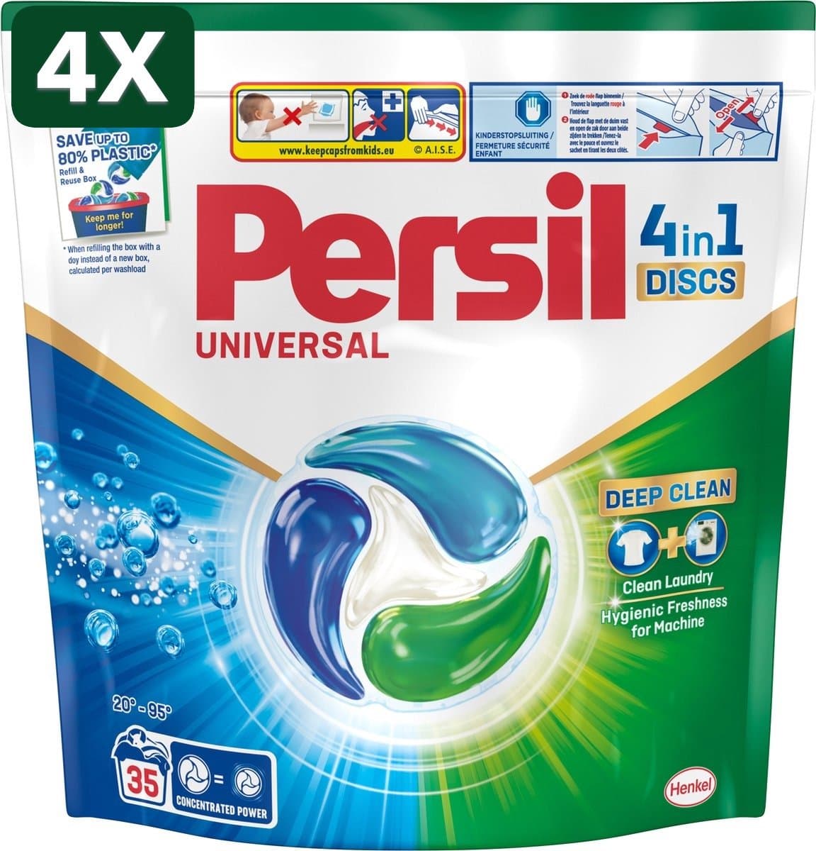 4 x Persil Discs Universal - Wascapsules - 35 Wasbeurten — afbeelding 1