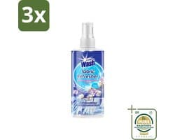 3 x At Home - Wash - Textielverfrisser - Fresh Cotton - Neutraliseert Onaangename Geuren - 300 ml - Grootverpakking - Textielverfrisser - Katoengeur - Geur Neutraliseren - Kleding Verfrissen - Stoffen Verfrissen