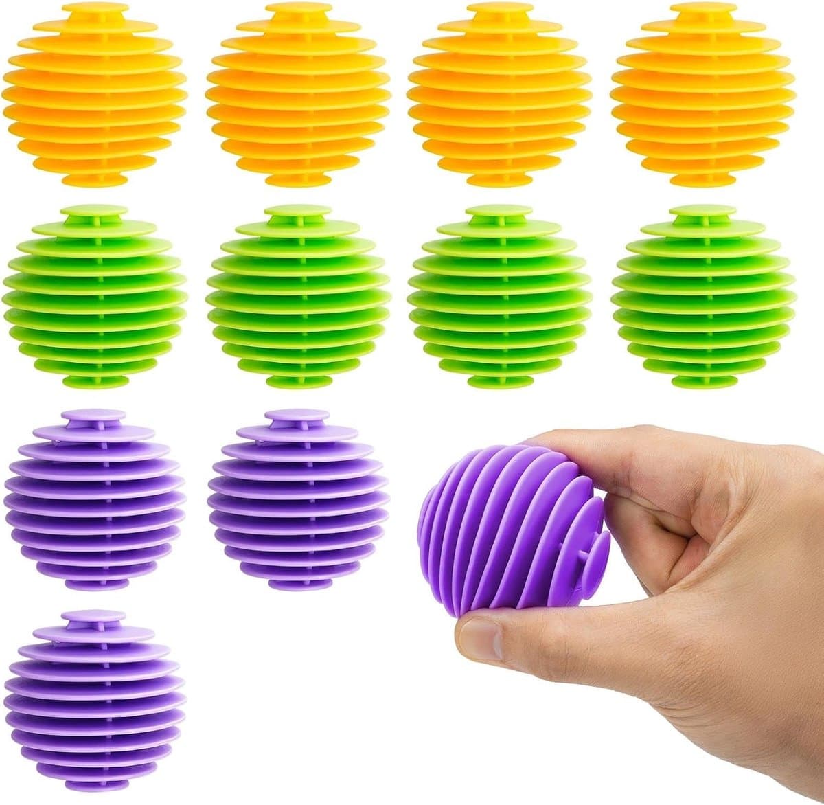12 stuks wasballen voor de wasmachine, droogballen, 3 kleuren — afbeelding 1