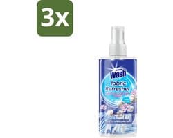 3 x At Home - Wash - Textielverfrisser - Fresh Cotton - Neutraliseert Onaangename Geuren - 300 ml - Textielverfrisser - Katoengeur - Geur Neutraliseren - Kleding Verfrissen - Stoffen Verfrissen
