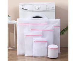 Waszakken van mesh - Herbruikbare set - 4 stuks - Wit