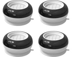 Bovista Wasmachine Verhoger - Wasdroger - Koelkast Verhoger - Met Wielen - Ombouw - 4 Stuks - Wit
