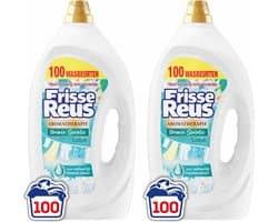 Witte Reus Wasmiddel Frisse Reus Gel Lotus 100 Wasbeurten - 2 x 4,5 liter - Voordeelverpakking