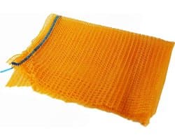 Aardappelzakken Set - Netzakken Opslag - Groenten Bewaren - Gemaakt in Oostenrijk - 10 stuks 80cm - Rood — afbeelding 1