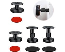 Bedframe Afstandhouders - Muurstabilisatoren Anti-trilling - Meubels Stabiliseren - Verstelbaar Bereik - 4 stuks - Zwart