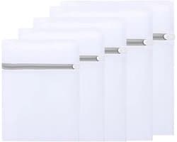 5 Stuks Wasnetjes, Draagbare Waszakken, Honingraat Waszak met Hanglus voor Ondergoed, Bh's, Sokken en Babykleding