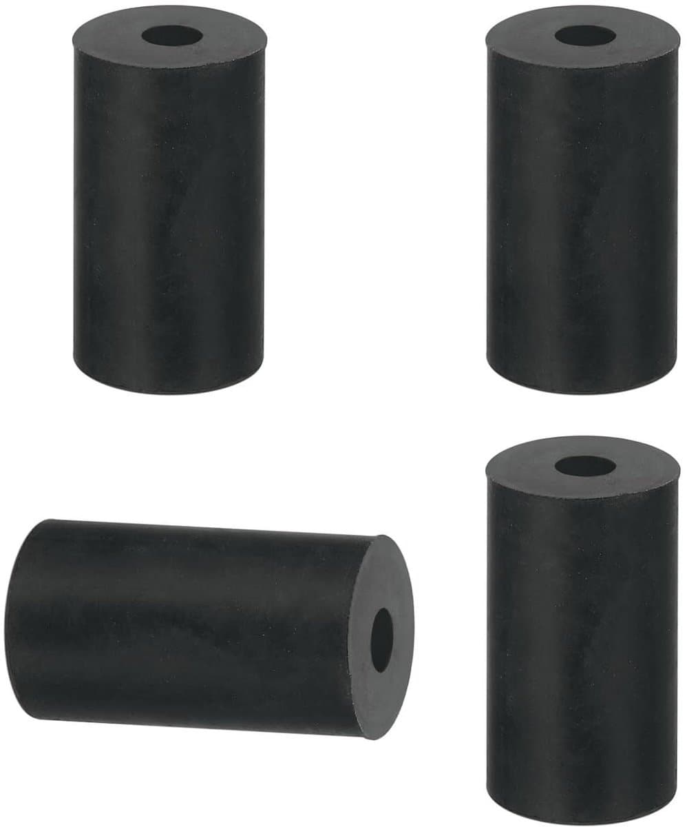 Rubberen Afstandhouders - Platte Sluitringen - Apparaten Verhoging - Duurzaam Rubber Materiaal - Set van 4 - Zwart — afbeelding 1