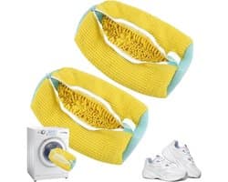 Set van 2 waszakken voor schoenen, wasmachine, met rits voor optimale bescherming, herbruikbaar en duurzaam, efficiënt reinigen van schoenen