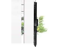 Grondankers Hekpalen - Versterkingspalen Omheining - Hekken Repareren - Verdikte Barrière Ondersteuning - 71.5 cm - Zilverkleurig
