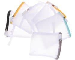 Dailygoods- Waszak 6 Stuks - Opvouwbaar - Mini Waszak - Herbruikbaar Net - Bescherming Tegen Klitten - Afmetingen 12x12 cm - Wasnet