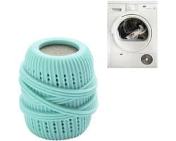 Herbruikbare wasmiddelcapsules, dispensers voor wasverzachter, schoonmaaksponzen voor de was, huishoudelijke alternatieven (blauw). — afbeelding 1
