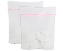 BRENZOOS- Wasnet Set van 2 - 50 x 60 cm - Premium Waszak - Bescherming Tegen Vervorming - Antislip Ritssluiting - Hoogwaardige Polyester