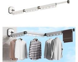 Inklapbaar Wanddroogrek voor Kleding met Zuignap - Ruimtebesparend en Draagbaar