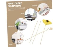 1set Vervangbare Rieten Diffuser Sticks Voor Essentiële Olie Aromatherapie Accessoires Voor Sfeer Ontspanning Slaapkamer Woonkamer Decoratieve Sticks