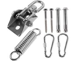1set Stabiele Hangset Voor Hammock Zakken Rvs Ophanghaak Kit Voor Binnen Buiten Geschikt Voor Keuken Badkamer Woonkamer Kantoor