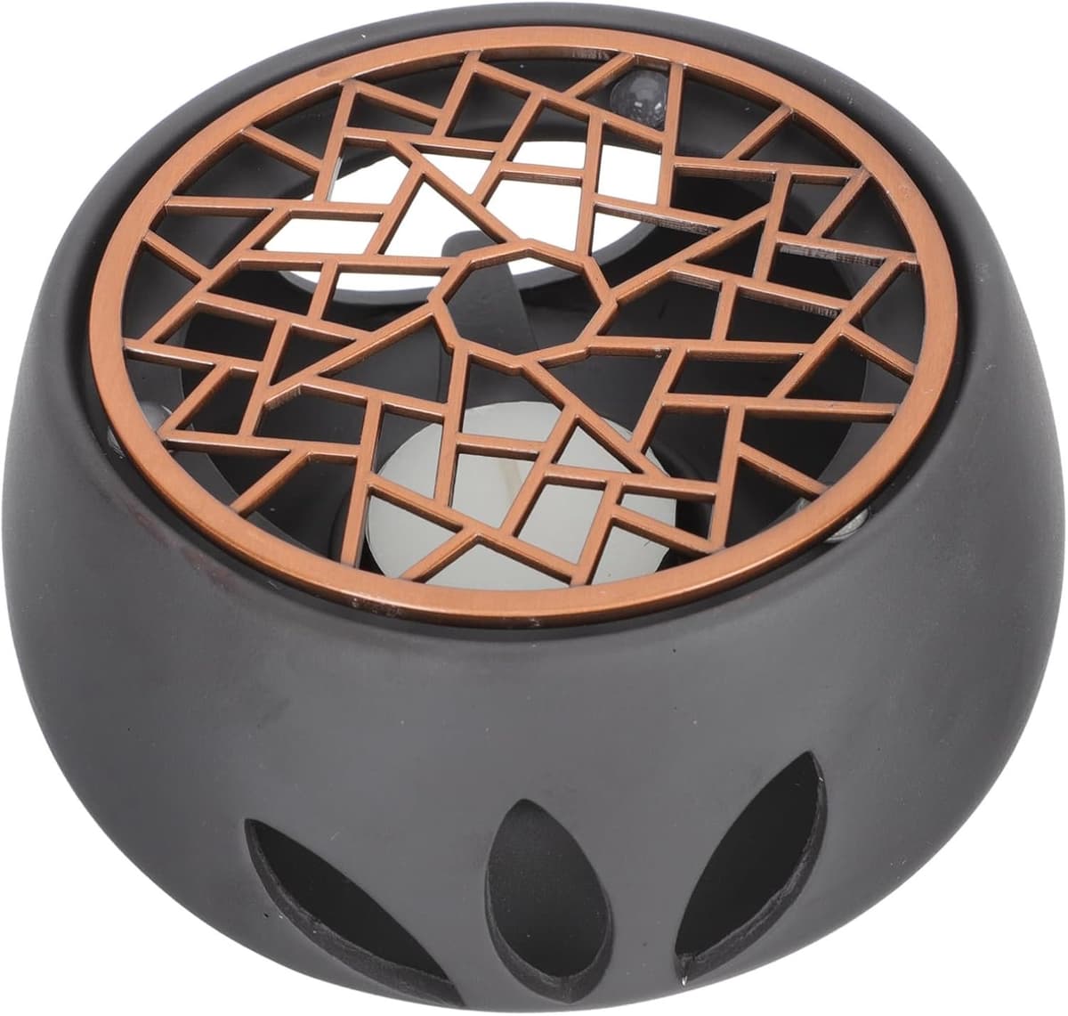 1set Japanse Stijl Theeketelverwarming Handgemaakte Kaarsenstandaard Voor Huishoudelijk Gebruik Duurzame Thee Verwarmer Geschikt Voor Woonkamer Kantoor Theehuis — afbeelding 1
