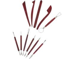 1set Kleisculptuur Gereedschappen Voor Modeleren Beeldhouwen Ergonomische Pottenbakker Tools Voor Vormgeven Schrapen Gladmaken Van Klei Projecten