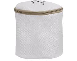 Sillar Waszak - Waszak met Rits - Laundry bag 19x18cm - 3D Polyester - Wasnet voor Lingerie - beschermt tegen beschadigingen en pluizen - beige
