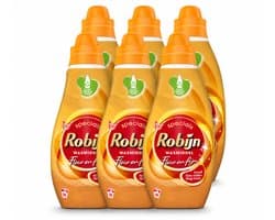 6 x Robijn Specials - Fleur & Fijn - Vloeibaar Wasmiddel - 18 Wasbeurten - Voordeelverpakking - 6 stuks