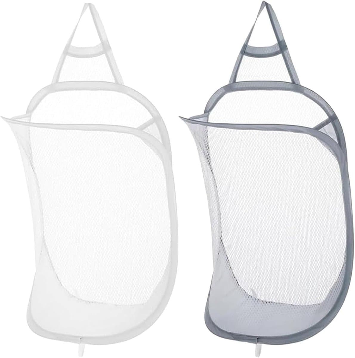 2 hangende wasmanden, uitschuifbare mesh wandwasmand, opvouwbare uittrekbare mesh opbergmand geschikt voor thuis, reizen, camping, badkamer — afbeelding 1