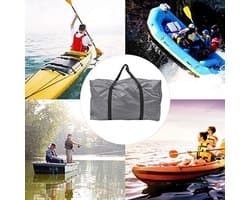 Zo groot opvouwbare opbergtas Draagtas, multifunctionele Duffeltas voor kajak/boot/kanoën zee/vissen/raften/zwemmen/camping (grijs)