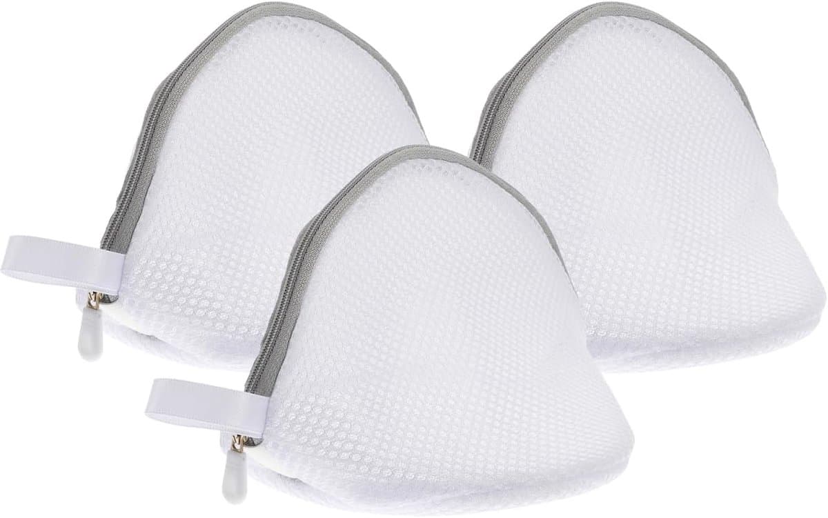 3 stuks - BH-waszak - BH-waszak - Opvouwbare waszak - BH-waszak met rits - Grote BH-waszak - BH-waszak - Ondergoedtas voor dames - Delicate kleding - Grijs — afbeelding 1