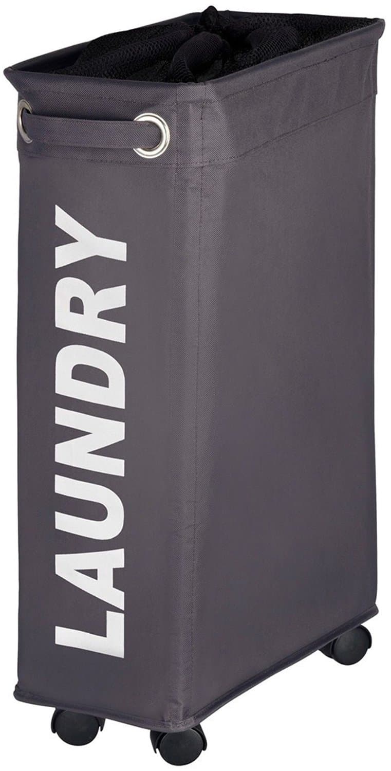 Wasmand Wenko Quadro Polyester Grijs 60x40x18.5cm — afbeelding 1