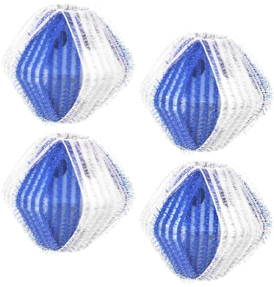 Orion - Wasballen - 5 cm - 4 stuks - Wit en Blauw — afbeelding 1