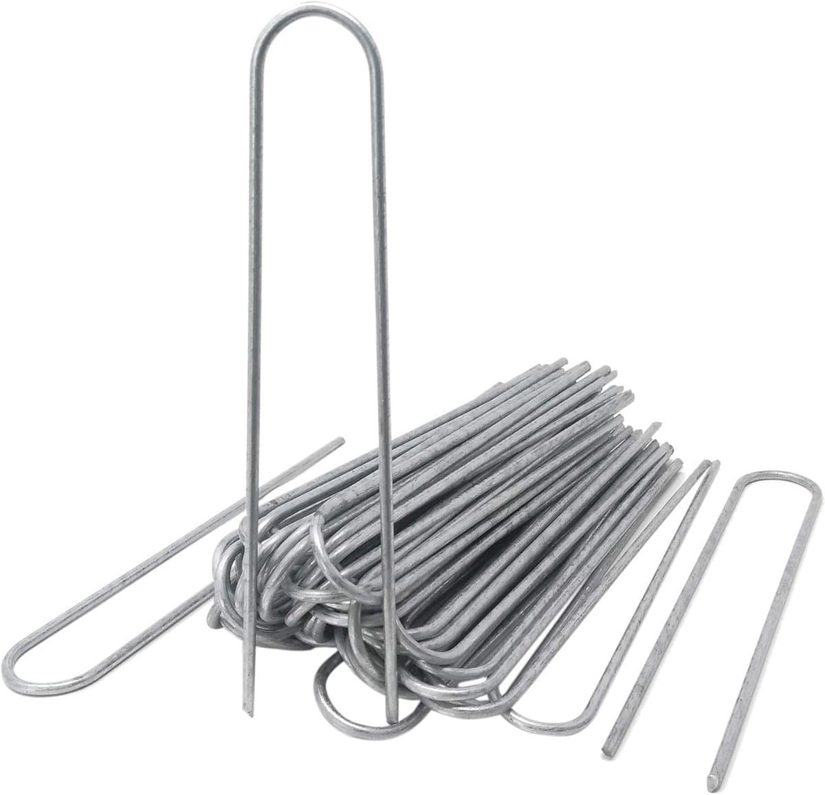 Grondankers 200 x 25 mm - Verzinkte U-haringen voor Bevestiging van Onkruidvlies, Folie, en Slangen — afbeelding 1