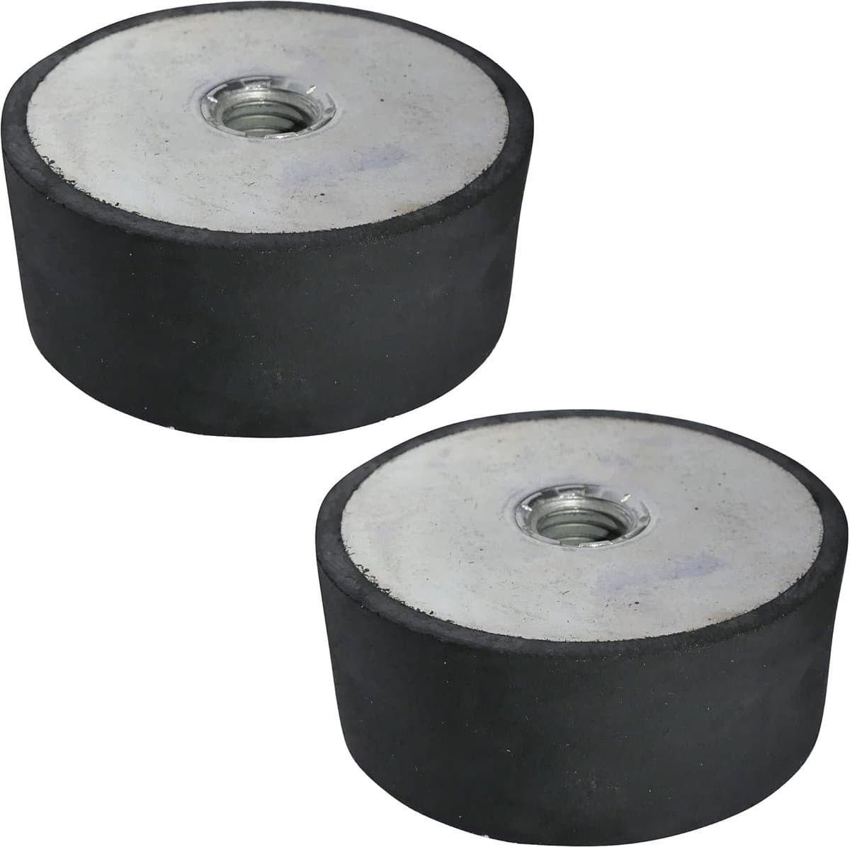 Trillingsdempers Set - Rubberen Voetjes - Stabiel Plaatsen - Verstelbare Schroef - Ø50mm H20mm M10 - Zwart — afbeelding 1