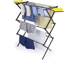 EASYmaxx Telescopisch Droogrek 1200 – Kledingrek met 12 m Drooglengte, Uitschuifbaar tot ca. 108 cm, Energiezuinig Was Drogen Zonder Stroom