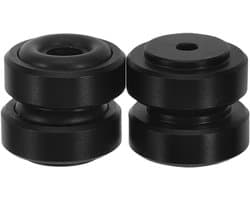 Luidspreker Isolatievoeten - Antivibratie Voetjes - Audio Verbetering - Schokabsorberend Rubber - 2x2x0.9 cm - Zwart