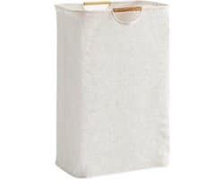 Katoen Wasmand - Waszak - Wasmand - Met handvaten - 30x30x40cm - Duurzaam - Hoge Capaciteit - Opvouwbaar -Wasbox - Organizer Kleding - Laundry Basket - Wasmanden - Vuile Klerenmand - Opbergmand - Eenvoudig
