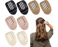 8 Pieces Flat Claw Clips, Duck Bill Hair Clips for Women, Flat Hair Clips, Strong Grip, Side Hair Clips, Non-Slip Hair - ShopVlot