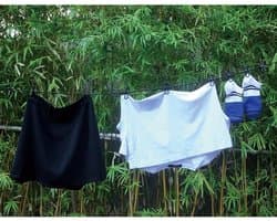 Reiswaslijn met 12 clips - elastische reislijn - draagbaar - ideaal voor camping - ShopVlot
