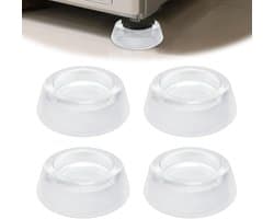 Anti-vibratie pads voor wasmachine en meubels - 4 stuks, slipvaste rubberen voeten, vloerbescherming voor banken en bedden