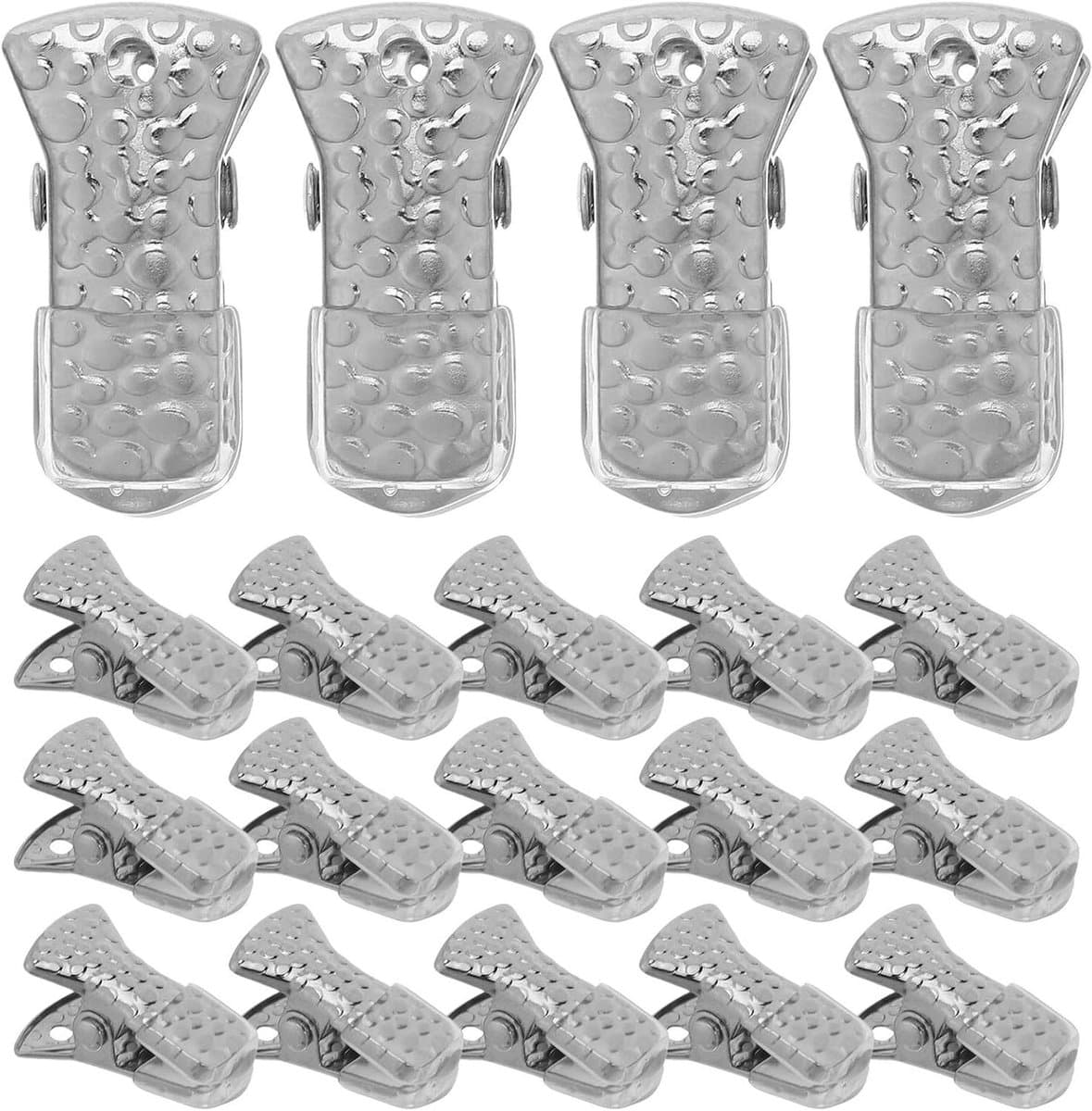 Metalen Wasknijpers - Klemmen Kleding - Kleding Drogen - Antislip Gelhoezen - 35 Stuks - Zilver — afbeelding 1