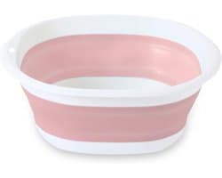 Vouwbare Wasmand 9L - Ronde Opvouwbare Emmer voor Camping, Bad en Keuken met Handvatten, Ideaal voor Reis en Multi-Functioneel Gebruik