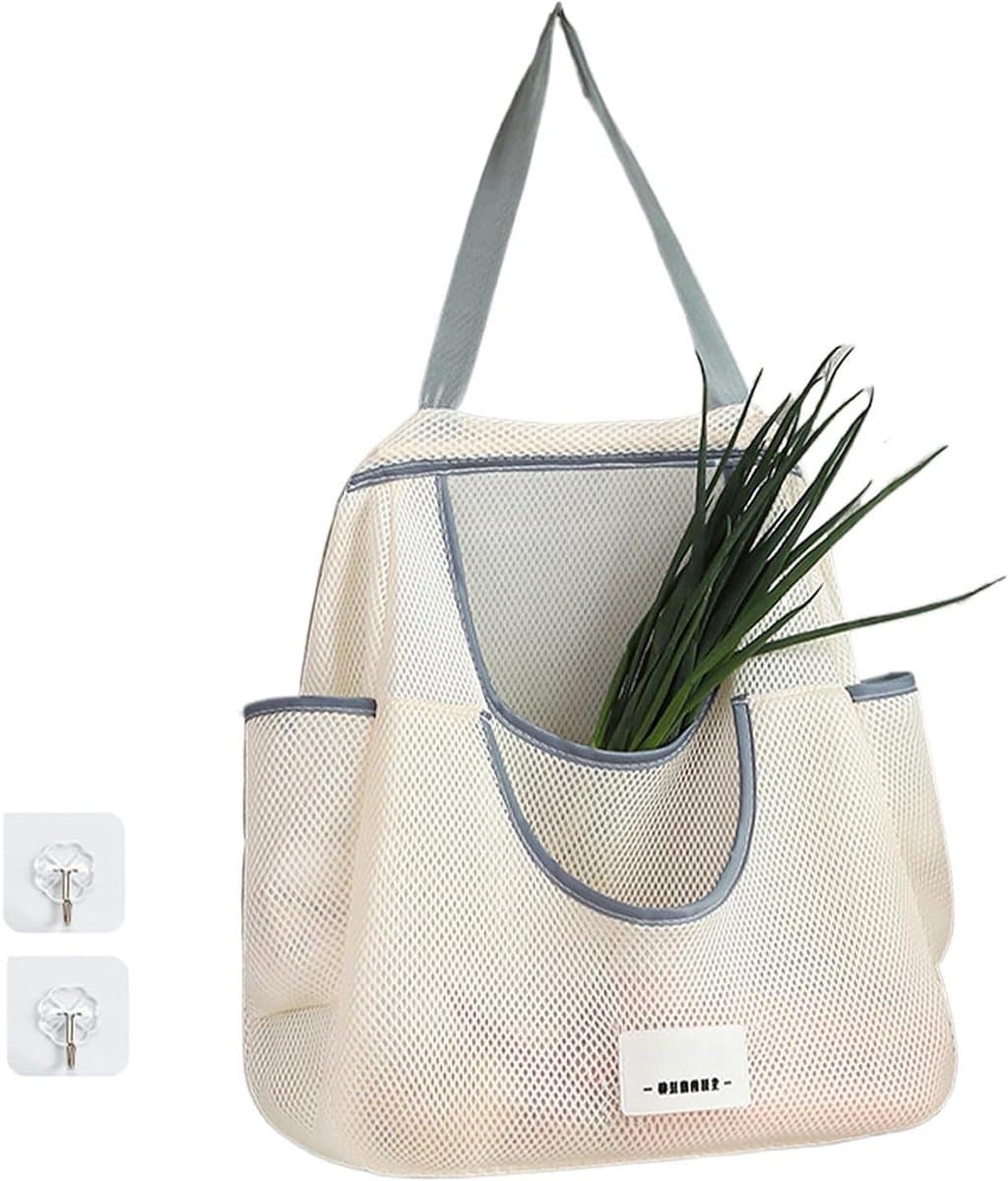 Herbruikbare Net Tassen - Opberg Netten - Producten Bewaren - Verbeterd Ademend Vermogen - 45 x 10 x 40 cm — afbeelding 1