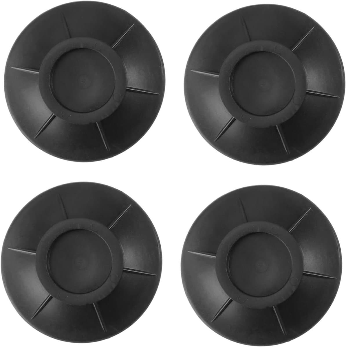 Wasmachine Voetjes - Apparaat Anti-trilpads - Geluid Verminderen - Zonder Gereedschap te Installeren - 10x10cm - Zwart — afbeelding 1
