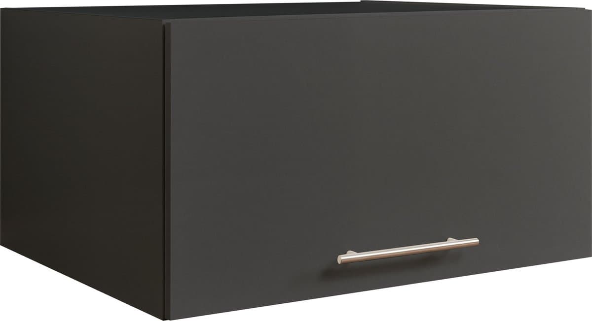 Interiax WASHWALL 'Mary' Wasmachine Bovenkast Antraciet - Met 1 openslaande deur- 38x50x67.5 cm — afbeelding 1