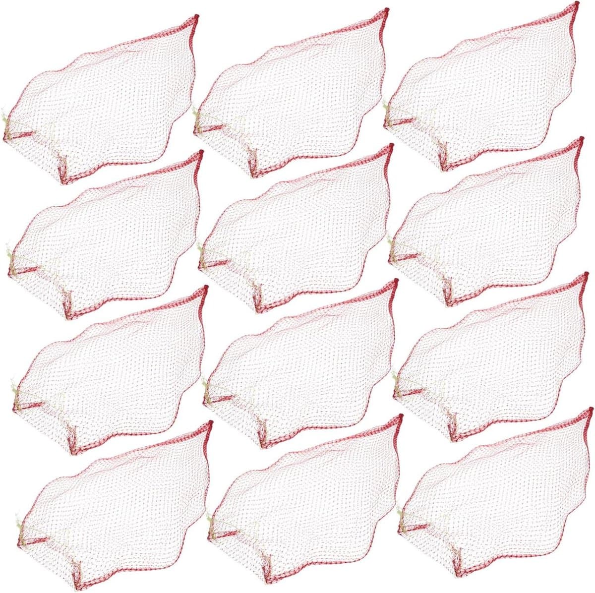 Gaaszakken - Netzakken Productzakken - Fruit Opslag - Ademend Ontwerp - 30x20 cm - Rood — afbeelding 1