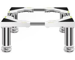 Wasmachine Standaard - Apparaten Onderstel - Apparaten Verhoging - Verstelbare Lengte - 45-65 Cm - Zilver