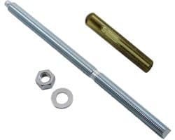 Lumonic ankerstang + samengesteld ankerpatroon M16 x 300 Verzinkt I Voor gebruik als metaalanker, boutanker, bliksemanker I Voor diverse soorten doors