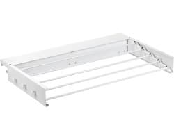 QUOVO® Wanddroogrek - Wasrek - Droogrek - Wit - 39cm x 80cm x 10cm