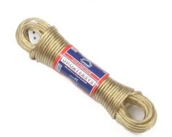 Waslijn - Kledinglijn - Buiten drogen - Versterkte staalkern - 47 mm x 15 m - Goud